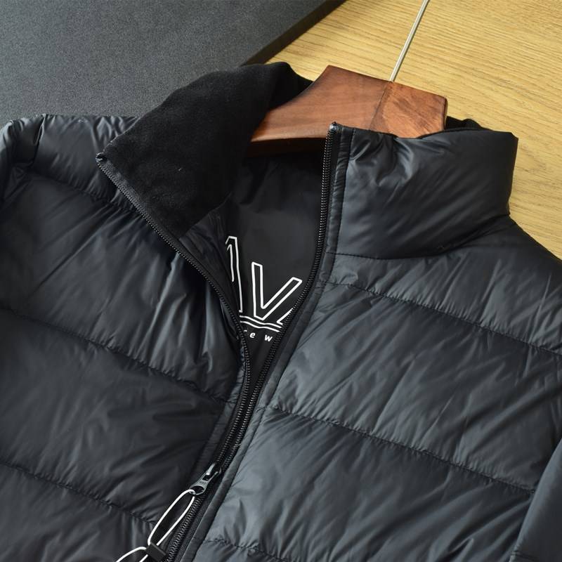 Original single outdoor heating heat insulation leisure and stand -up collar down jacket