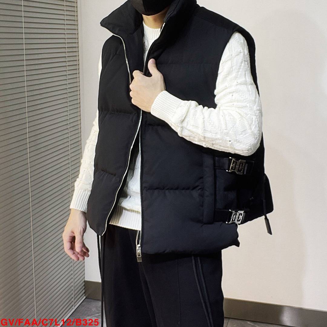 G Family down vest original single export cut label tail big name 2024 autumn and winter new down jacket horse clip men