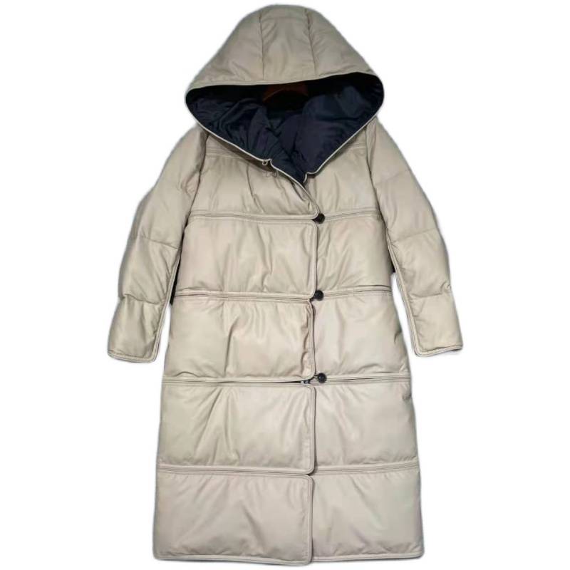 Original exports of European and American women's clothing heavy beef products wear down jackets on both sides