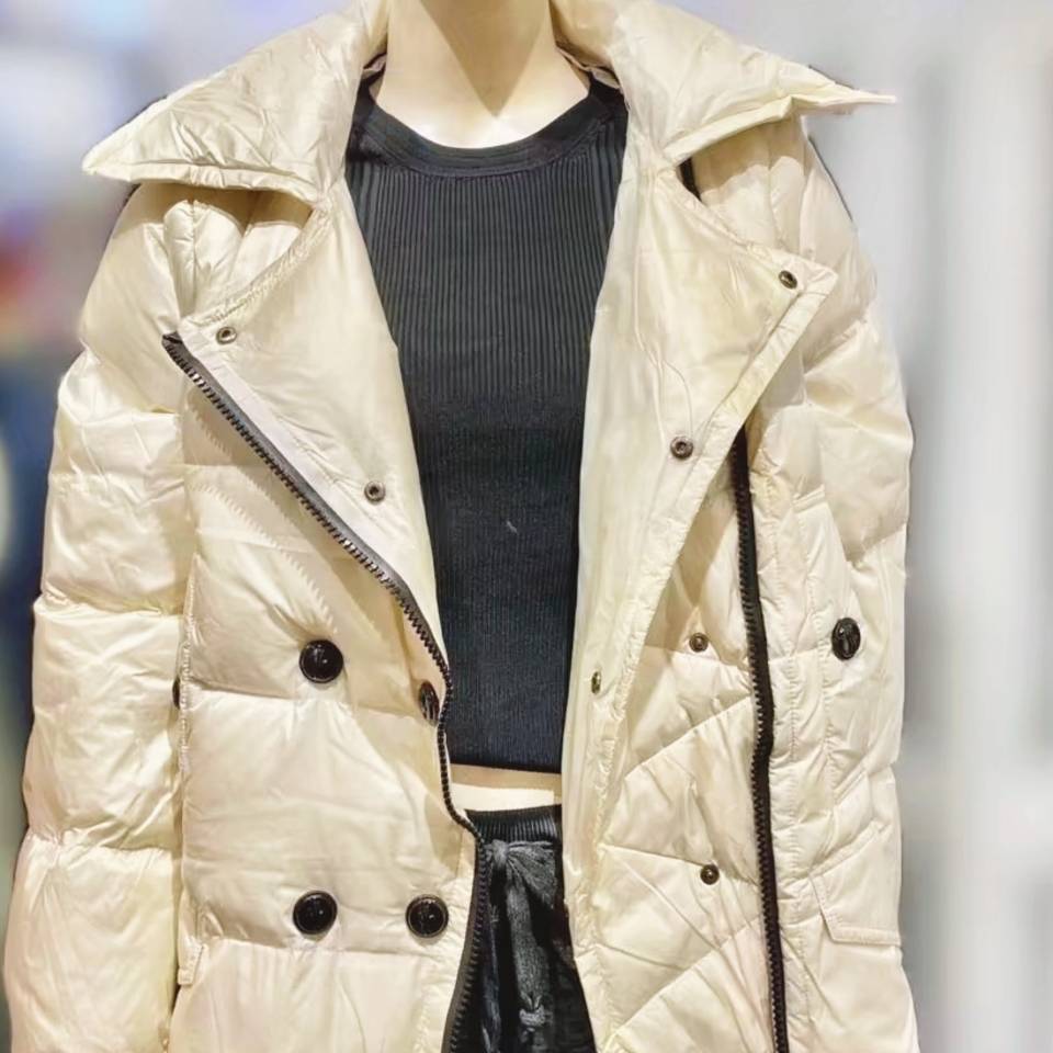 Down jacket removable sleeve lapel 90 goose down jacket