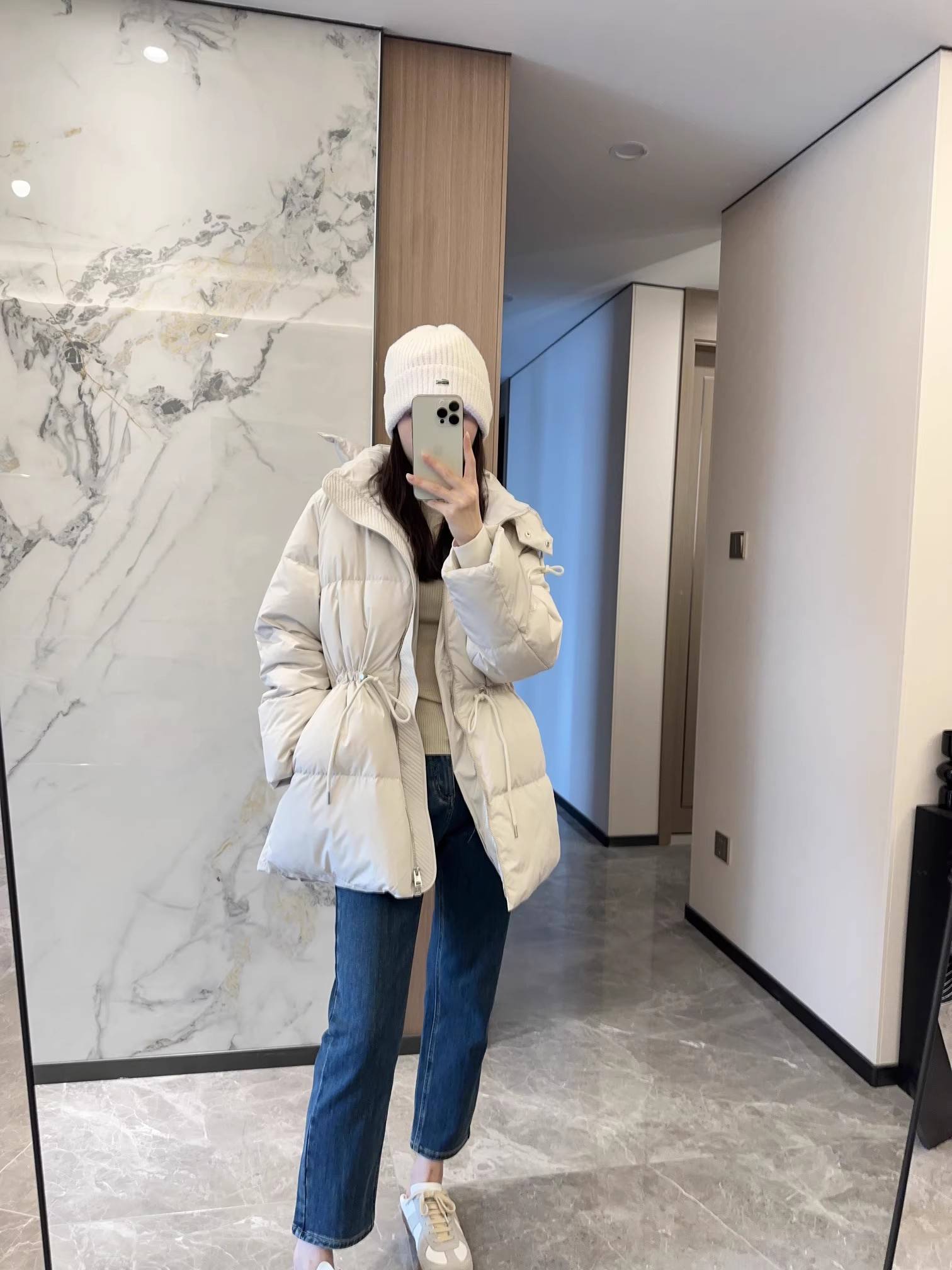 Three-inch time 4228-Single national standard 80 velvet warm anti-cold caps, disassembled drawing drawing, down jacket female winter
