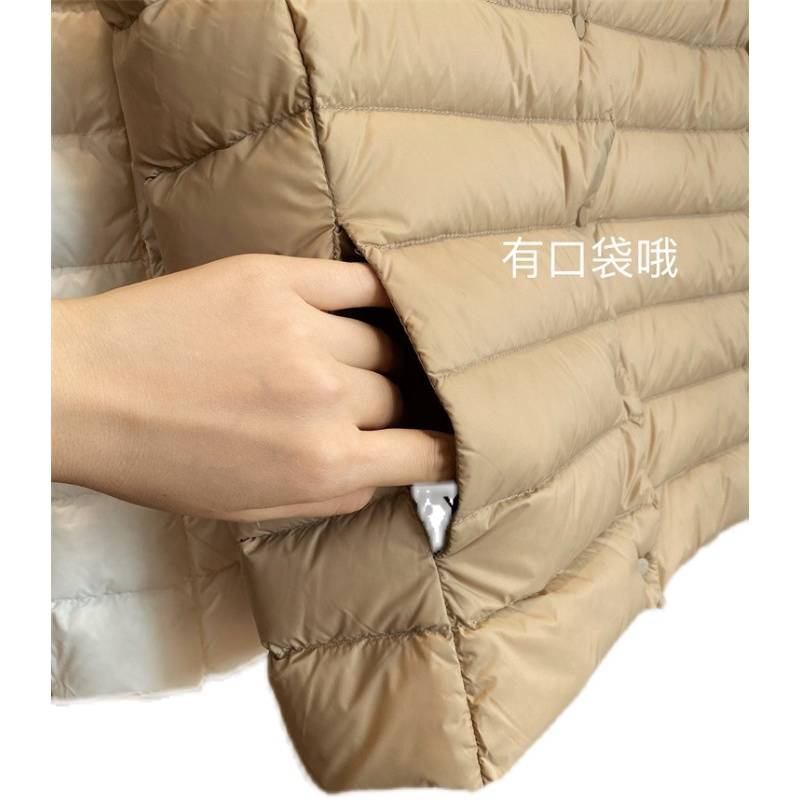 Export day single white goose velvet warm down vest