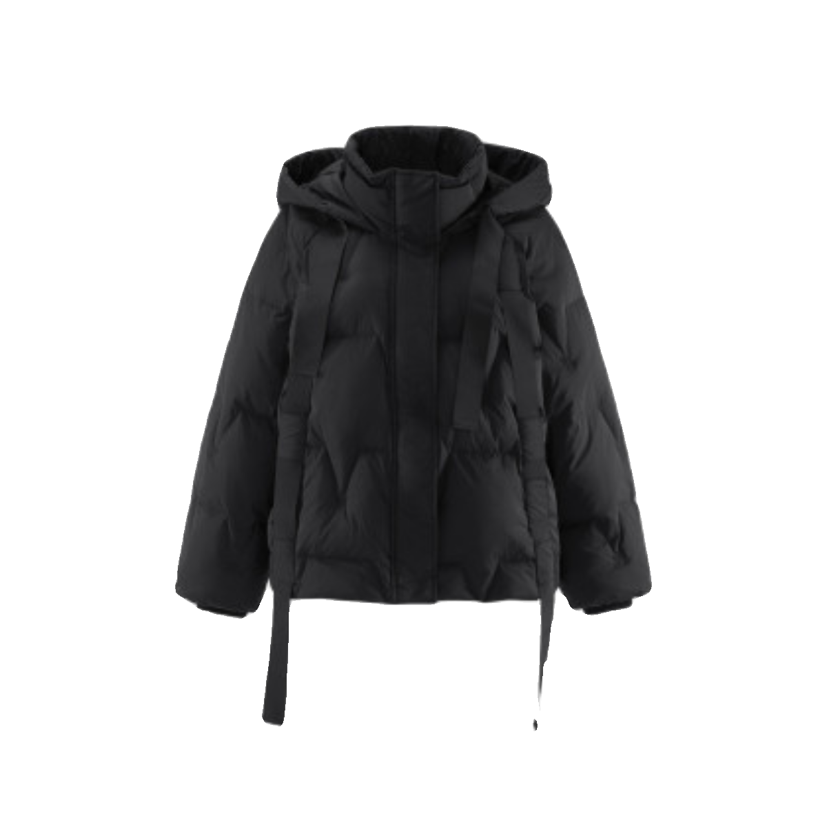 Fashion versatile embroidered down jacket