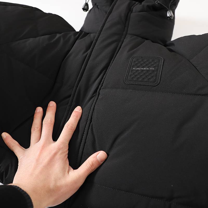 Other casual hooded hooded long high -charged down jackets