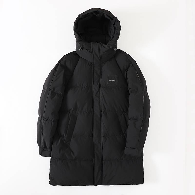 Other casual hooded hooded long high -charged down jackets