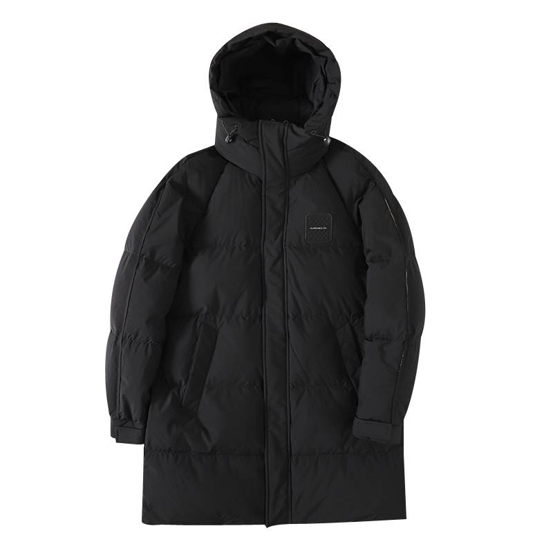 Other casual hooded hooded long high -charged down jackets