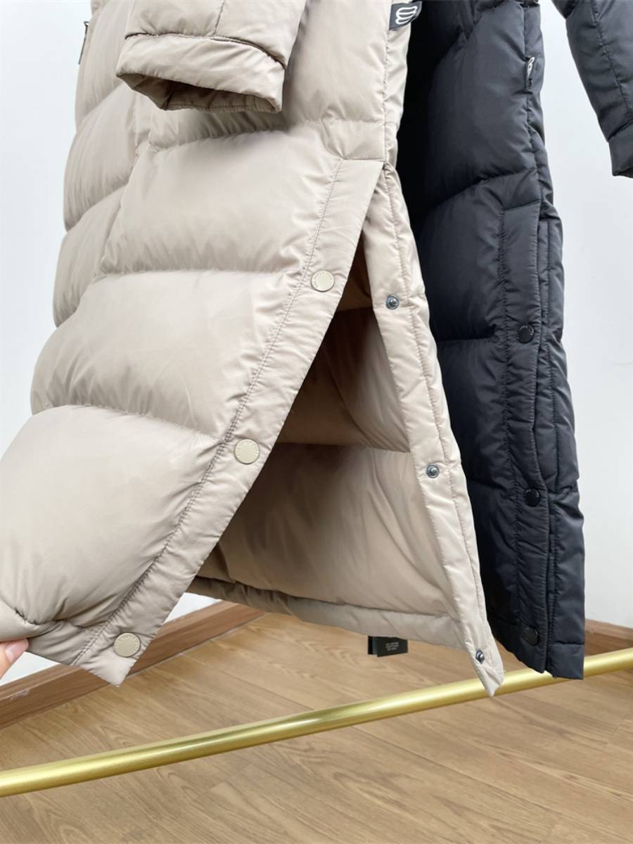 Extremely cold goose velvet jacket thickened hooded down jacket