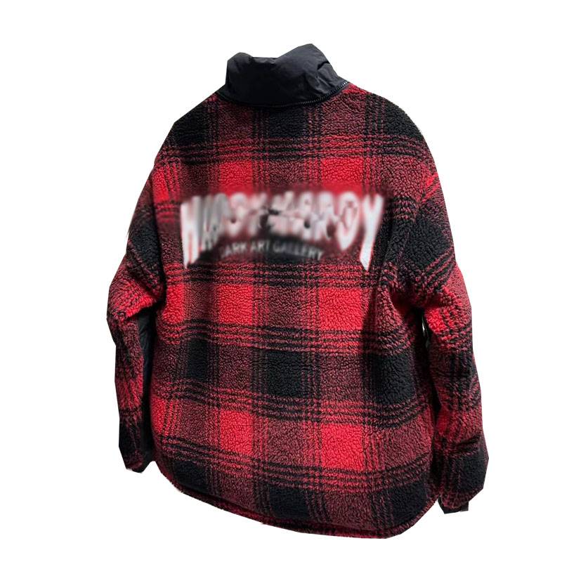 Men's fashion hooded stitching fabric down jacket