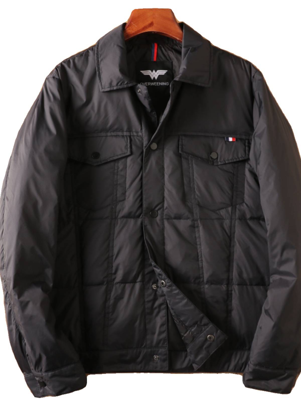 Men's 90 white duck down warm down jacket
