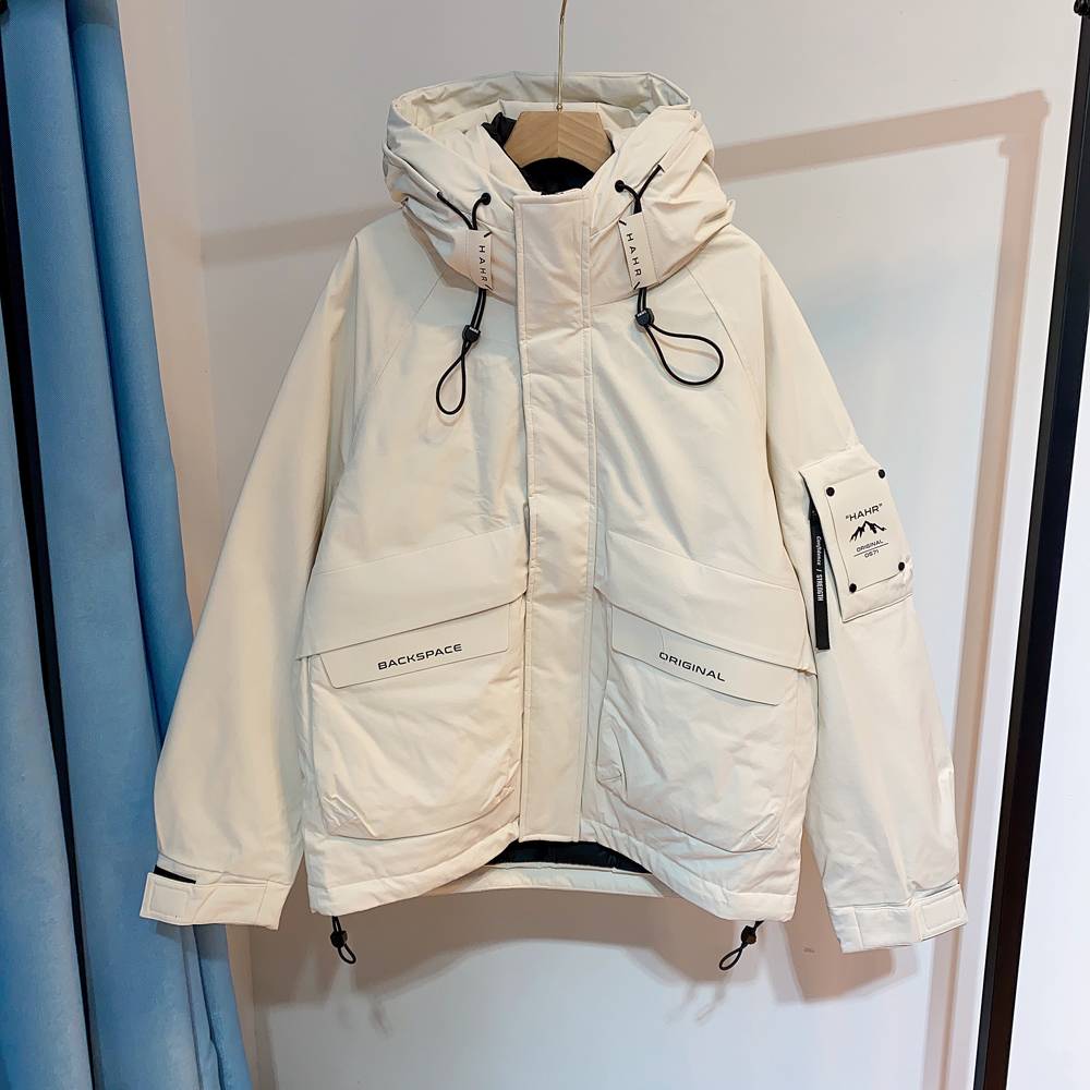 Tower -tower high -end 90 white duck down three -anti -hooded jacket, down jacket, men's winter thickened jacket