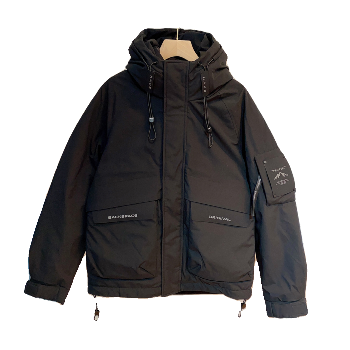 Tower -tower high -end 90 white duck down three -anti -hooded jacket, down jacket, men's winter thickened jacket