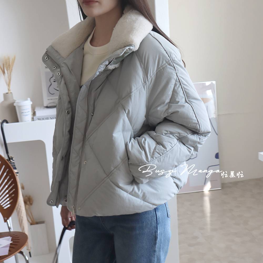 Thick baseball uniform down jacket jacket