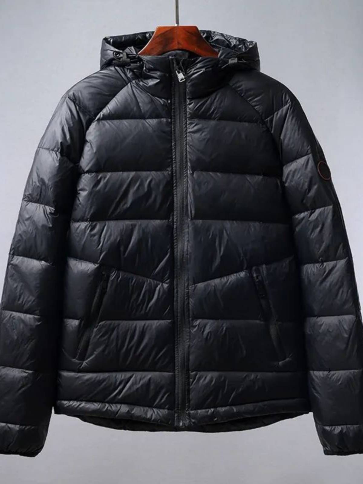 Italian outdoor high -end!Graphene spontaneous heating!600 Penglian Hat White Duck down jacket Top Male 0.7