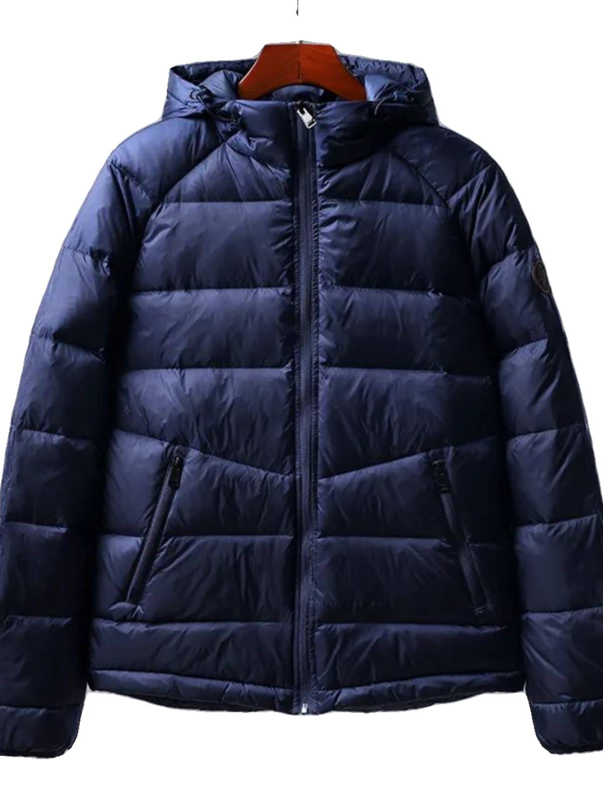 Italian outdoor high -end!Graphene spontaneous heating!600 Penglian Hat White Duck down jacket Top Male 0.7