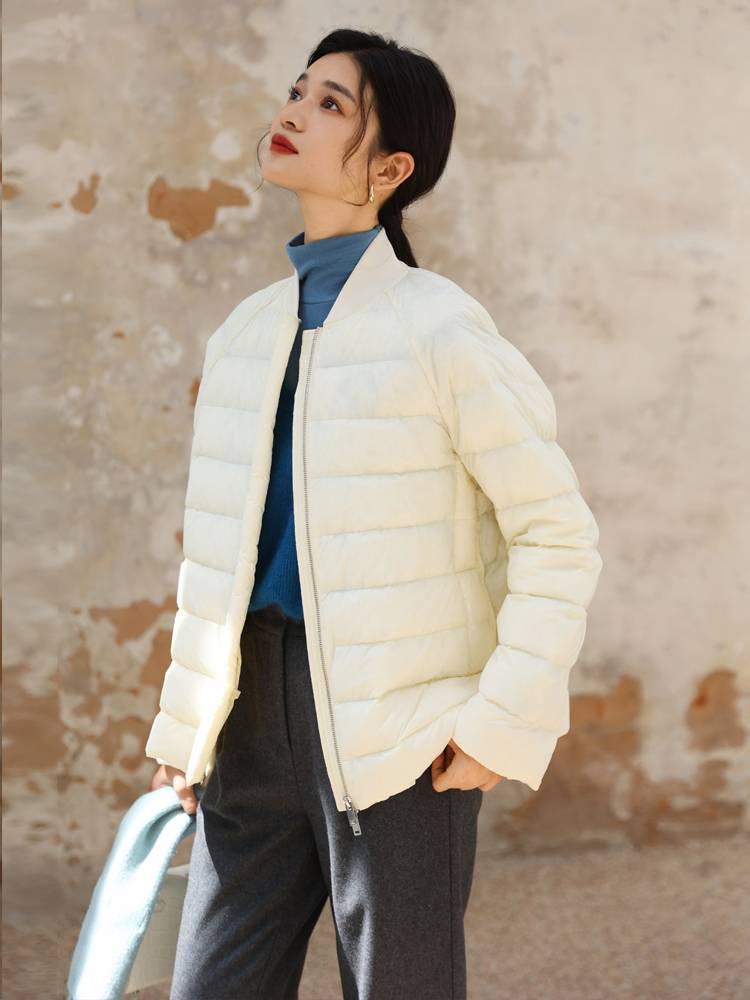 Yuxu coat partner overtive 95 white goose velvet jacket
