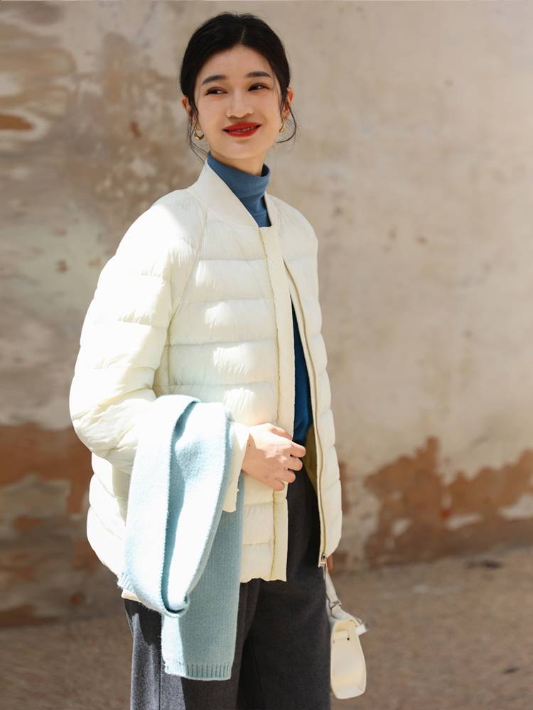Yuxu coat partner overtive 95 white goose velvet jacket