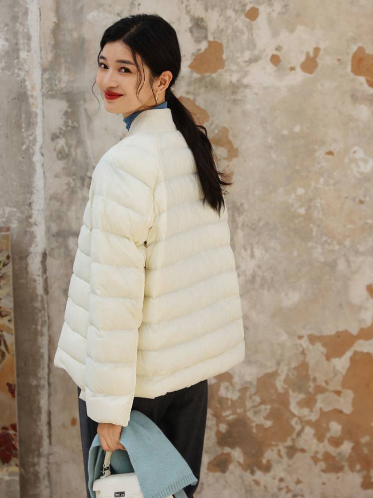 Yuxu coat partner overtive 95 white goose velvet jacket