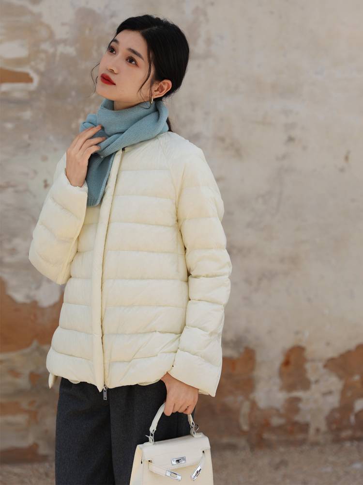 Yuxu coat partner overtive 95 white goose velvet jacket