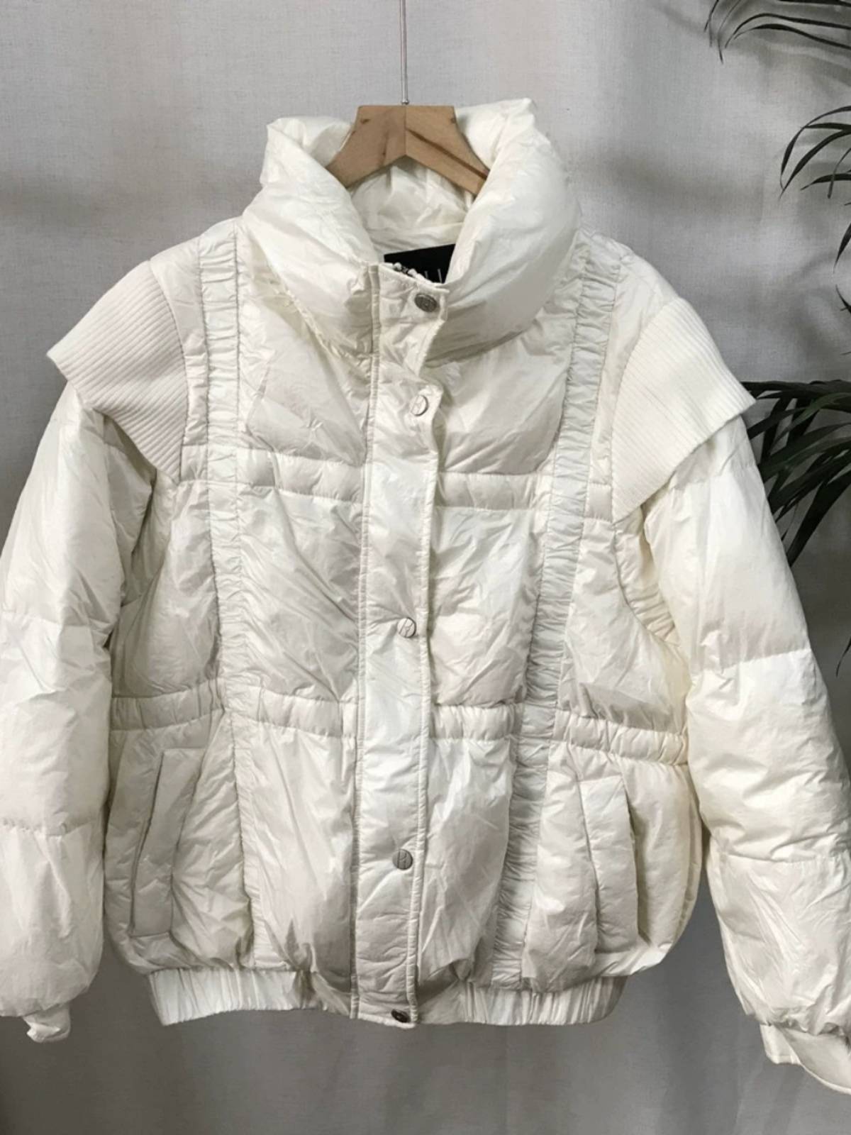 EL family does not return to winter short down jacket