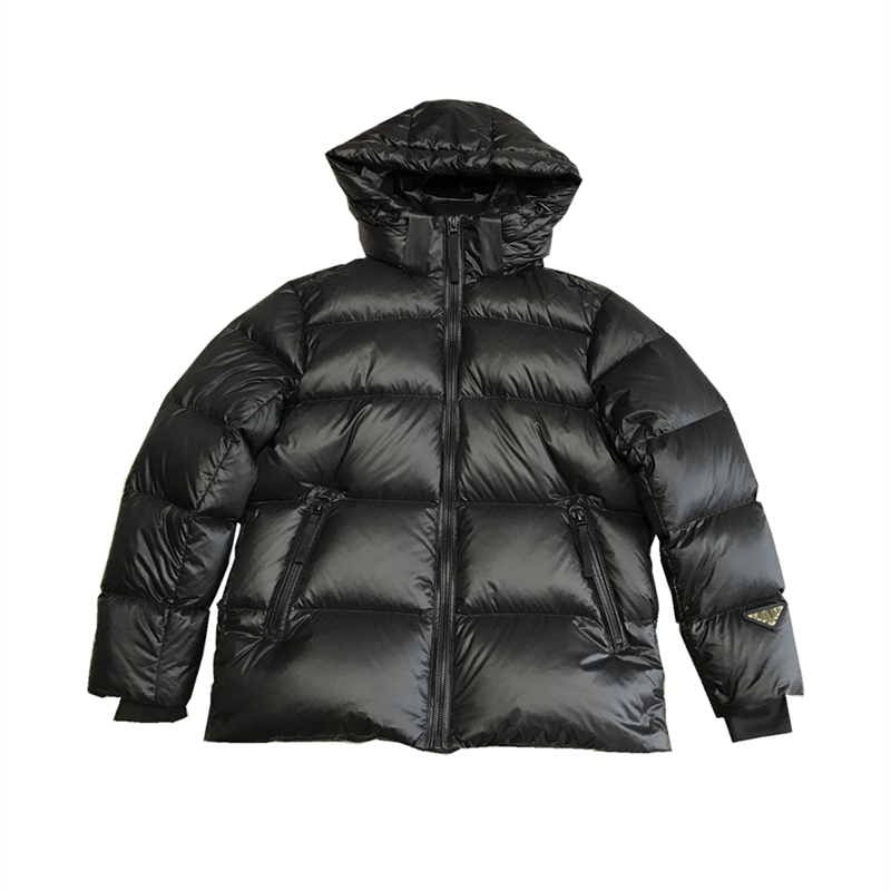 Short -street waterproof short can take off the hat goose velvet down jacket