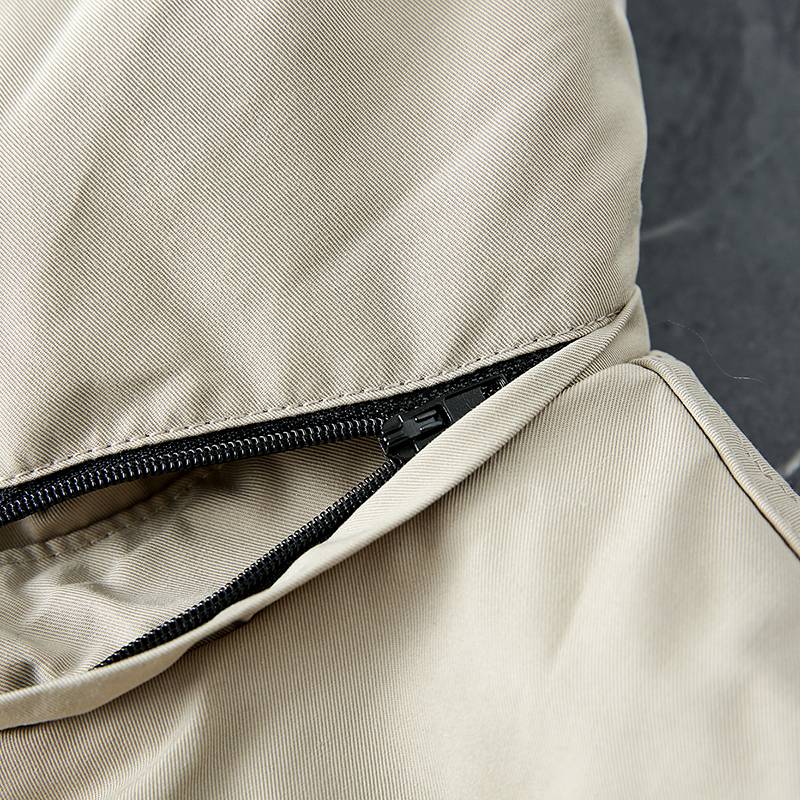 Clearance welfare!Business gentleman's high -definition fabric!Fashionable men's solid color mid -length windbreaker version down jacket winter