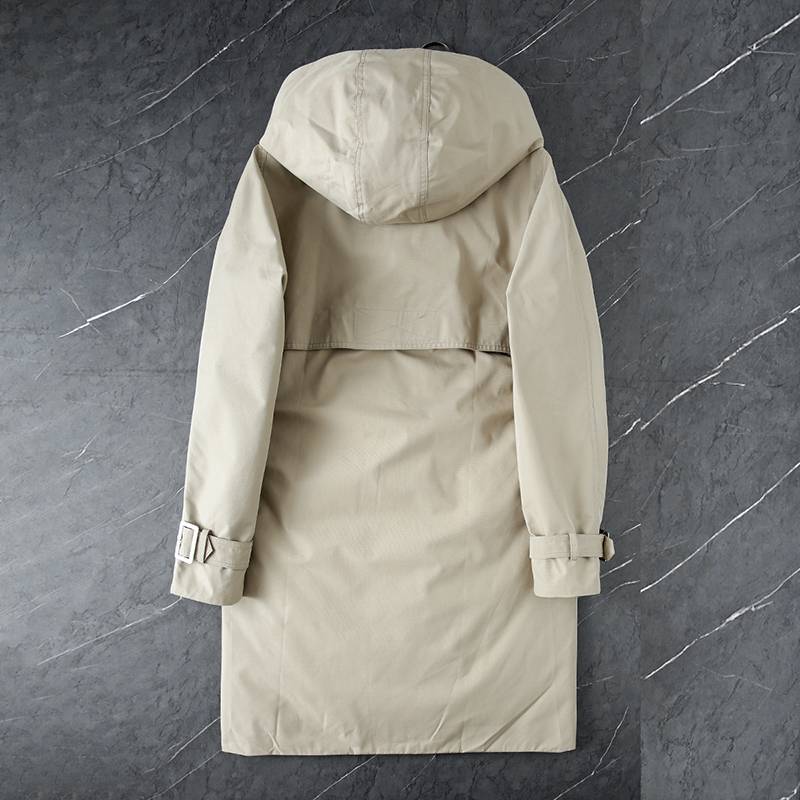 Clearance welfare!Business gentleman's high -definition fabric!Fashionable men's solid color mid -length windbreaker version down jacket winter
