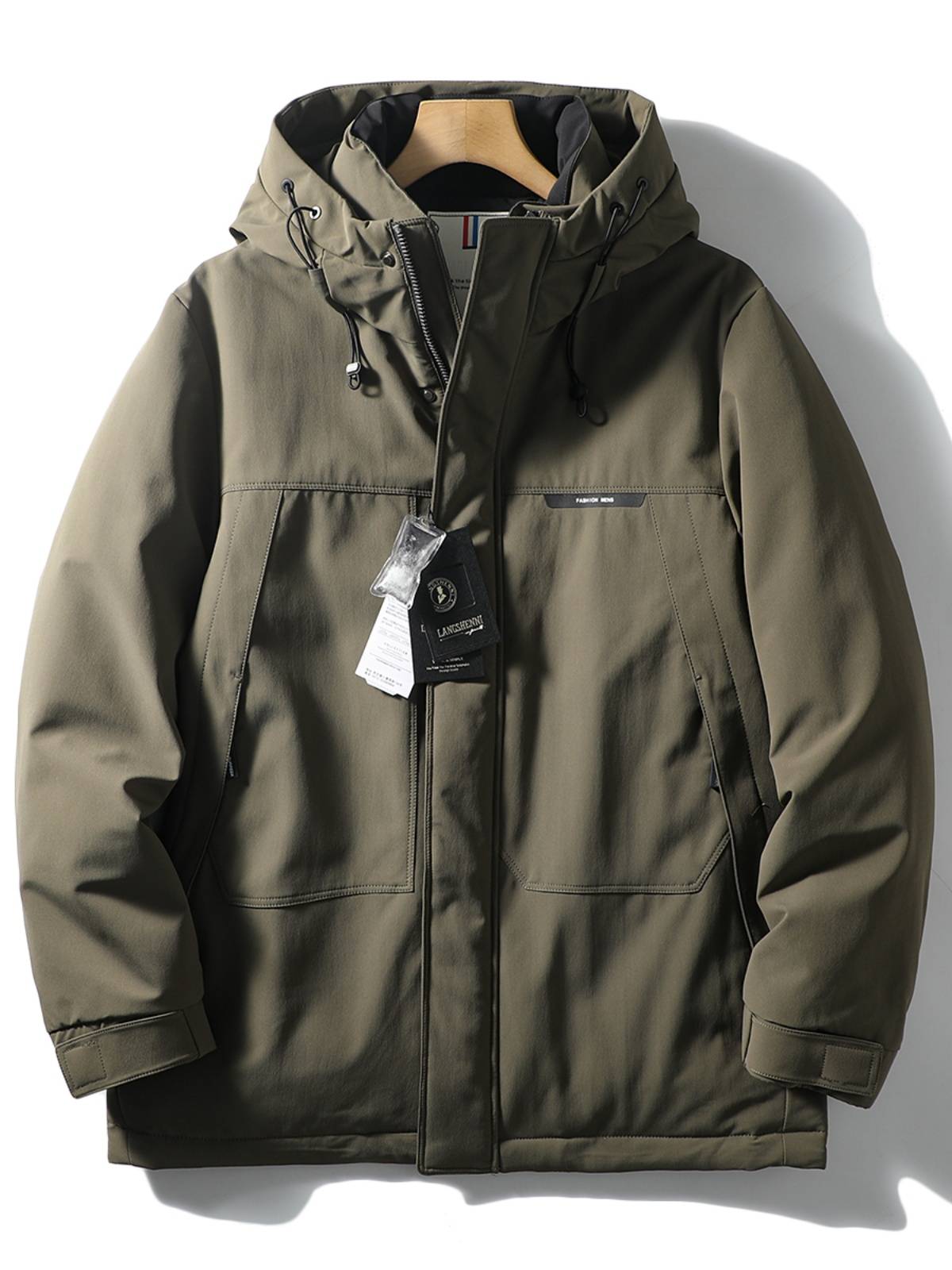 Winter men's business casual hooded down jacket jacket
