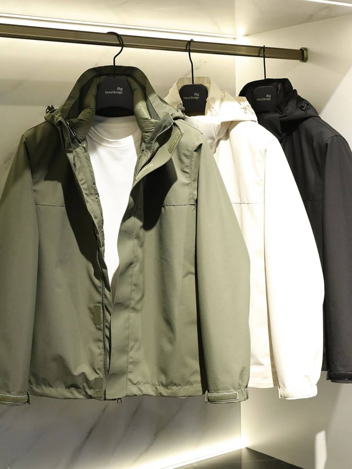 Three -in -one series!90 Goose Velvers!Autumn and winter men's and women's couples anti -wind and waterproof charge down jacket