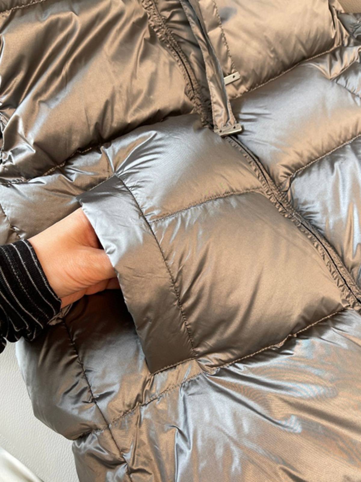 2024 autumn and winter new hooded loose wild goose down jacket vest women's yuan