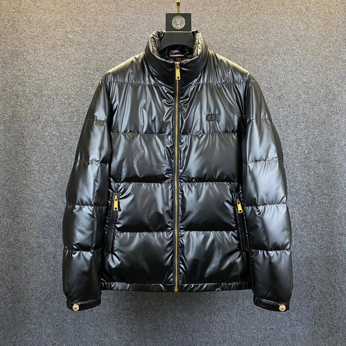 European station bright side embroidery business casual down jacket