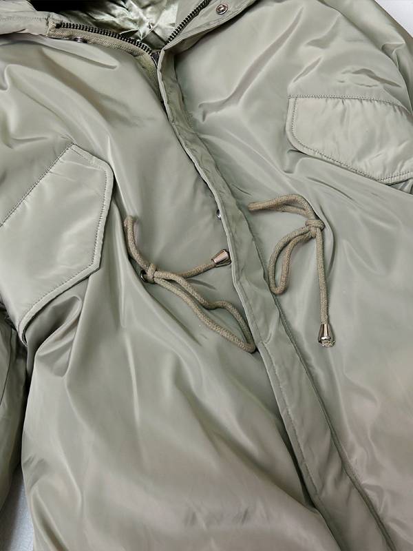 Original European and American long large size goose down jacket