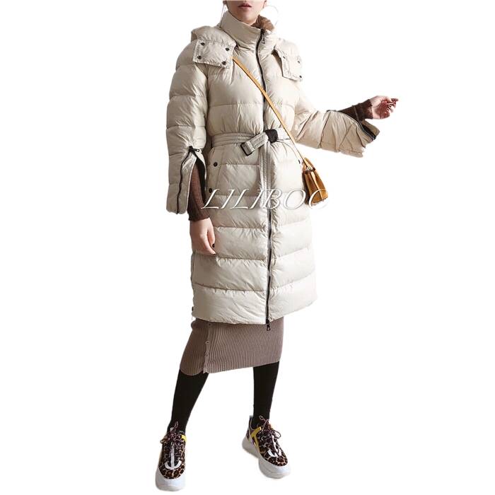 Exit original single Oversize wind milk white down jacket