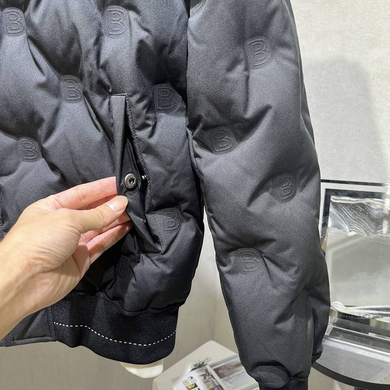 Baseball collar lightly down jacket jacket