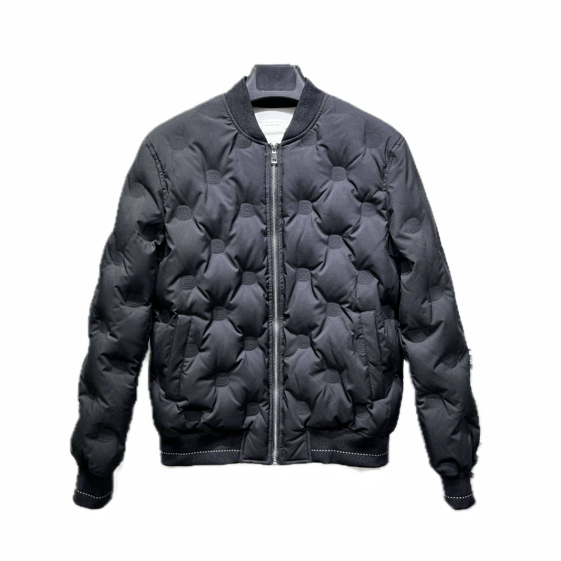 Baseball collar lightly down jacket jacket