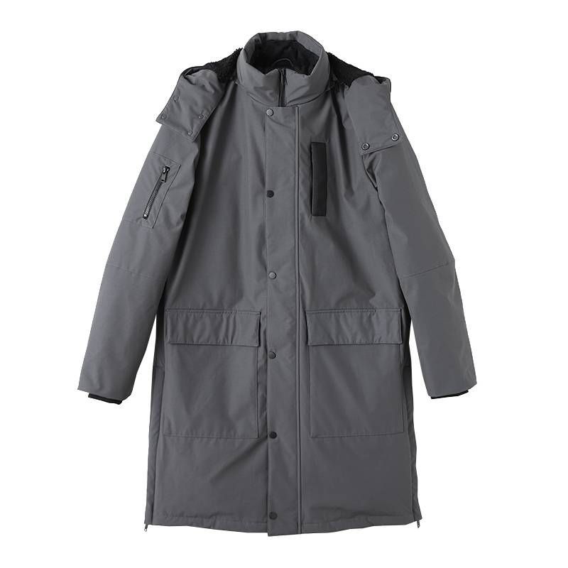 Heavy finale!Co -branded series!Male trendy goose velvet function in winter thickened medium -long down jacket T4182