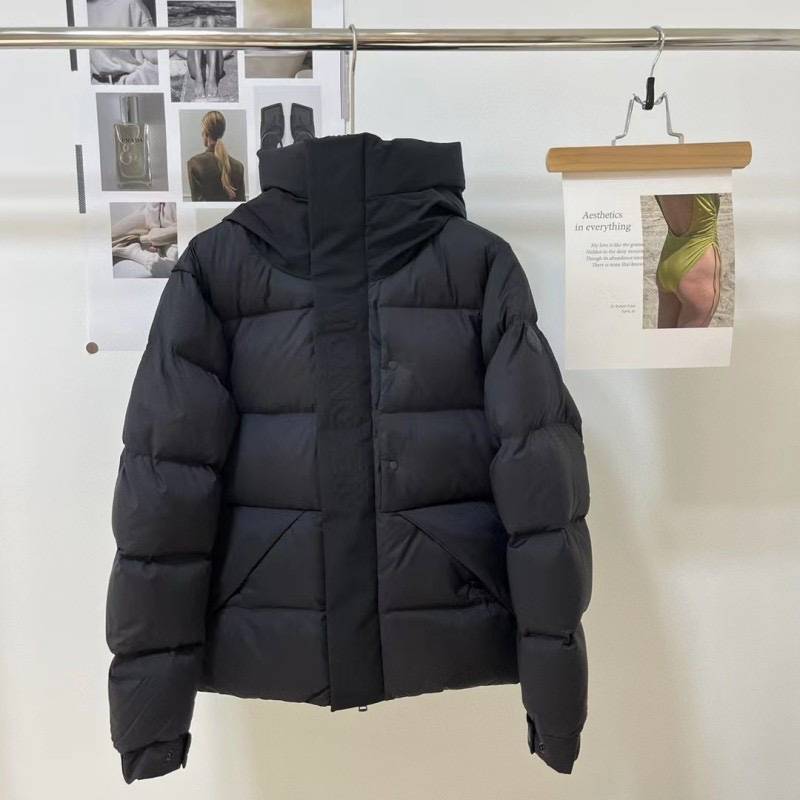2023m Mengjiakou Black Samurai Men and Women Couples down jacket Men's Winter Tide Deep Warm Holding New Model