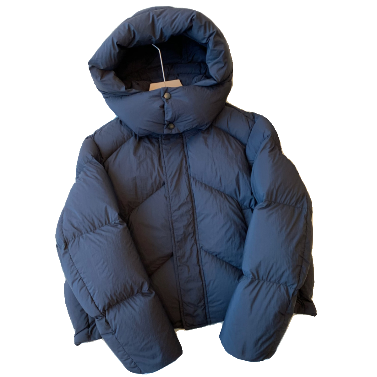 Ultra -soft bread 90 white goose down light warm and warm silhouette short hooded down jacket noodle clothing winter girl
