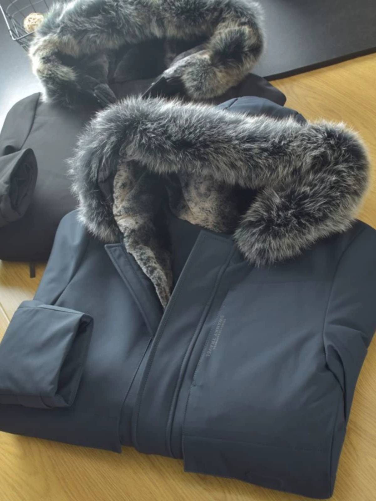 90 duck down real hair collar cutting jacket warm down jacket