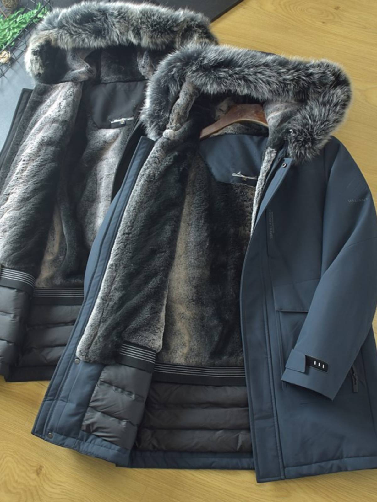 90 duck down real hair collar cutting jacket warm down jacket