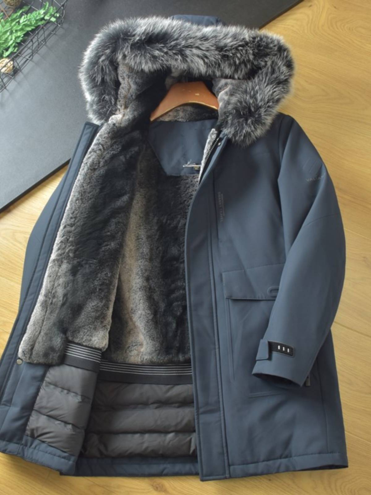 90 duck down real hair collar cutting jacket warm down jacket