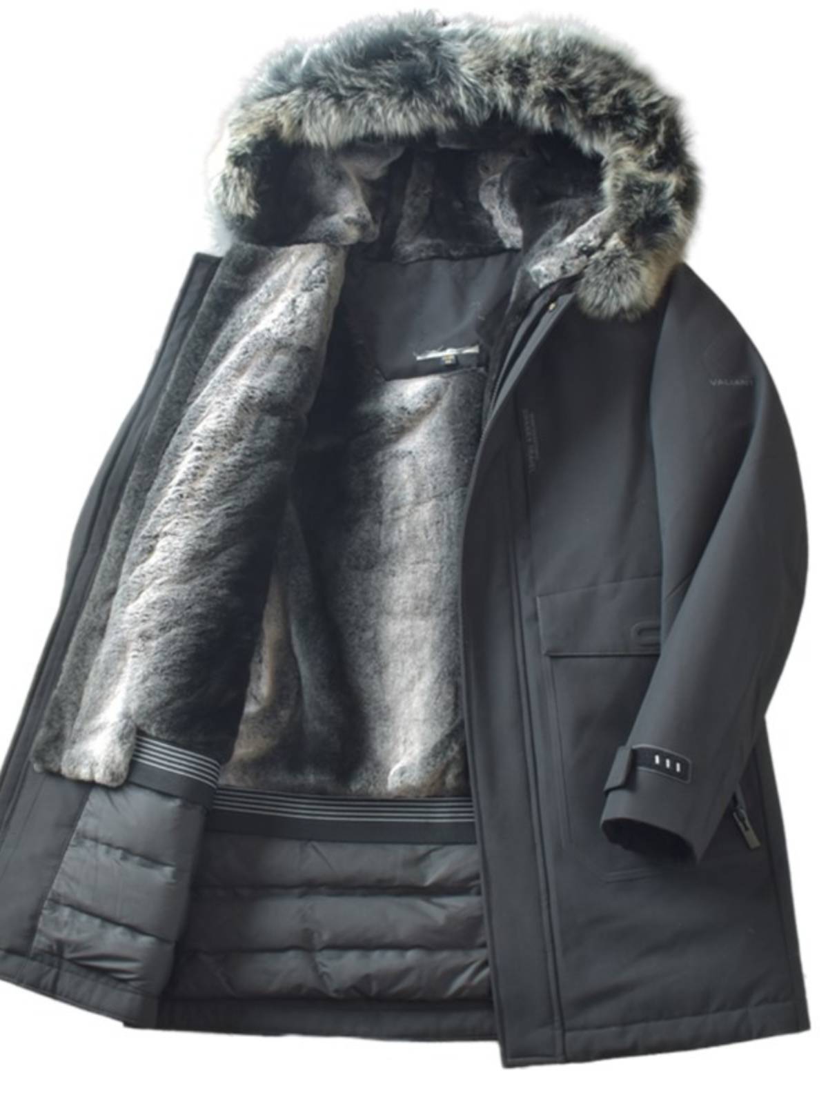 90 duck down real hair collar cutting jacket warm down jacket