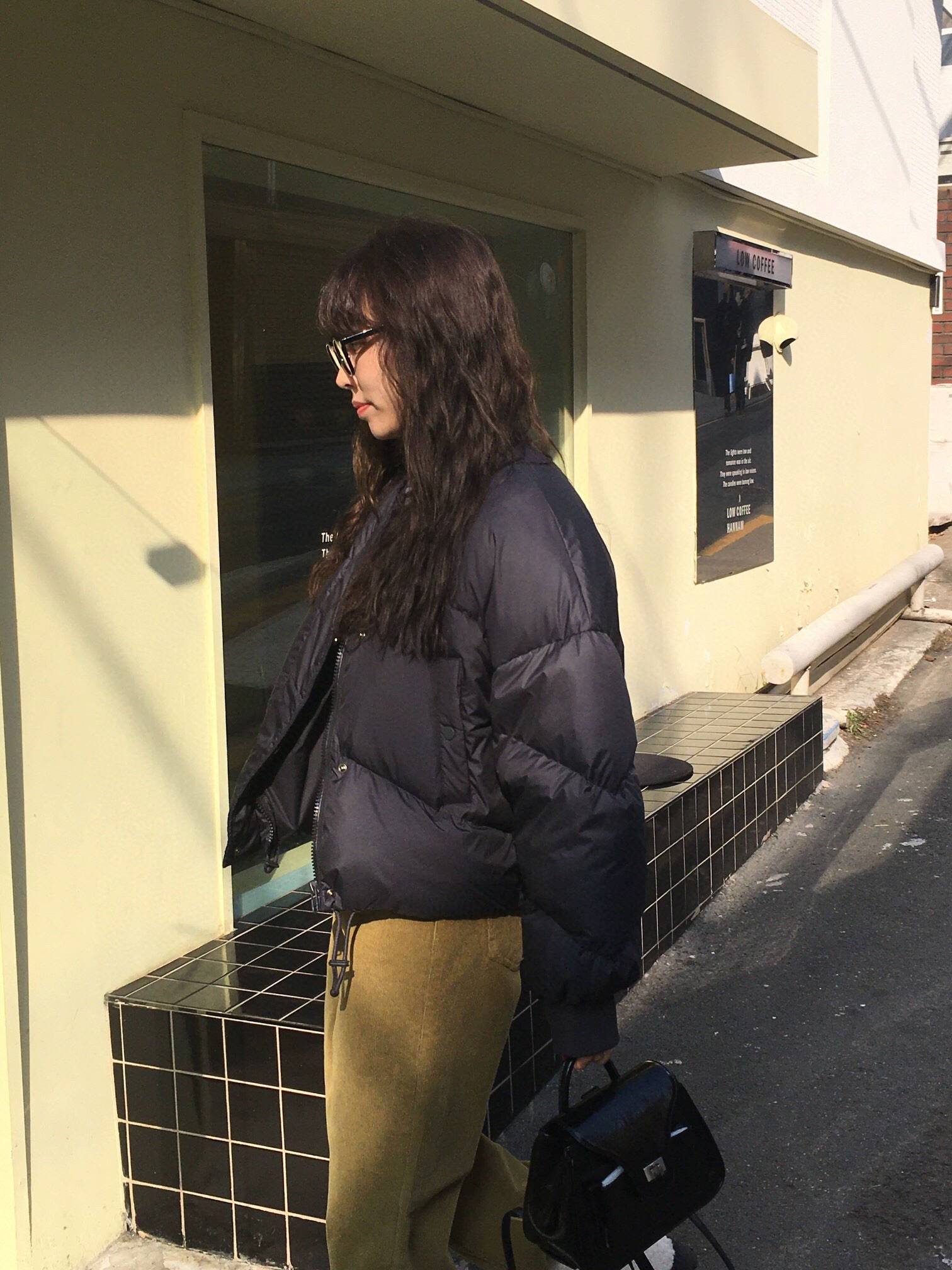 RO Yinglan's same models of simple commute, leisure, warmth, seamless collar bakery down jacket