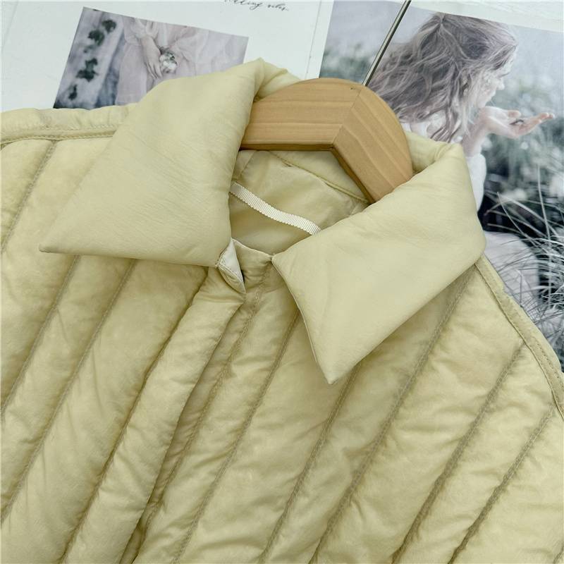 A bit interesting down jacket!Nordic niche pure tail concise high -end qi seam down jacket female 22 winter