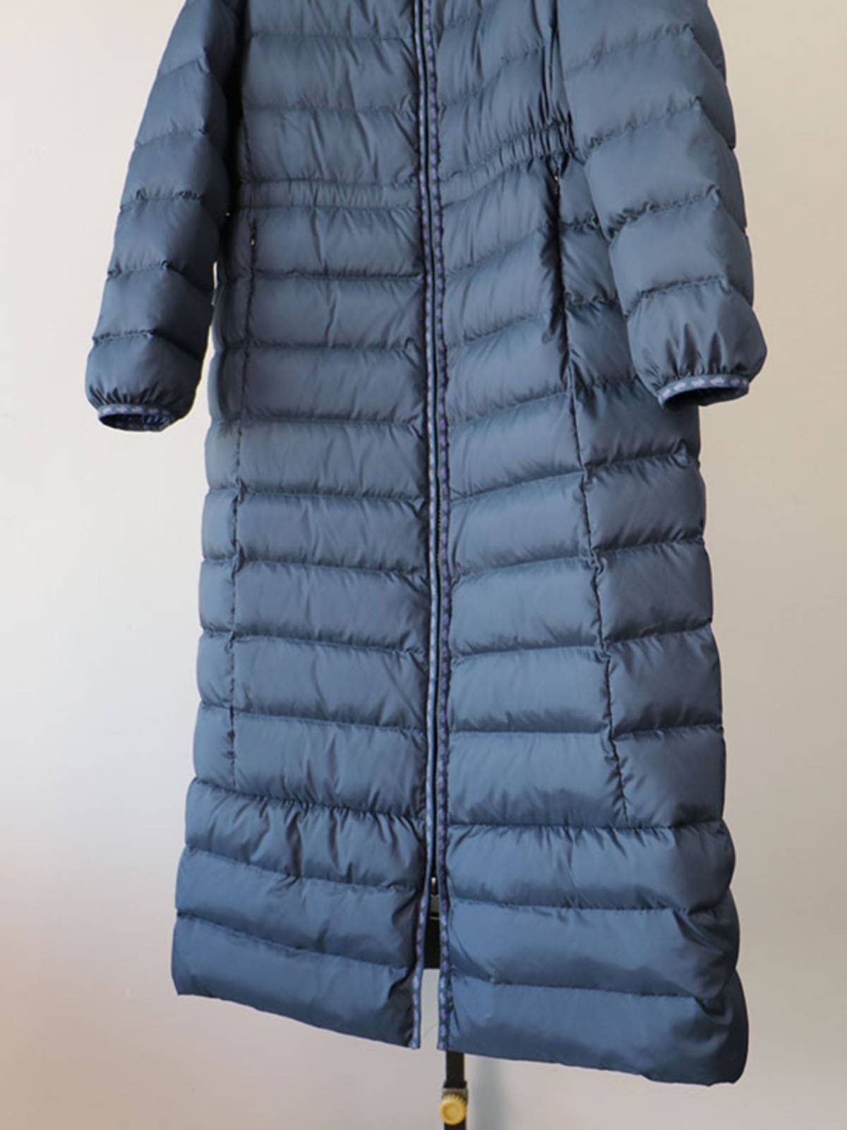 2023 Winter new Korean original single -knee long down jacket women's winter 90 white goose down loose and thin