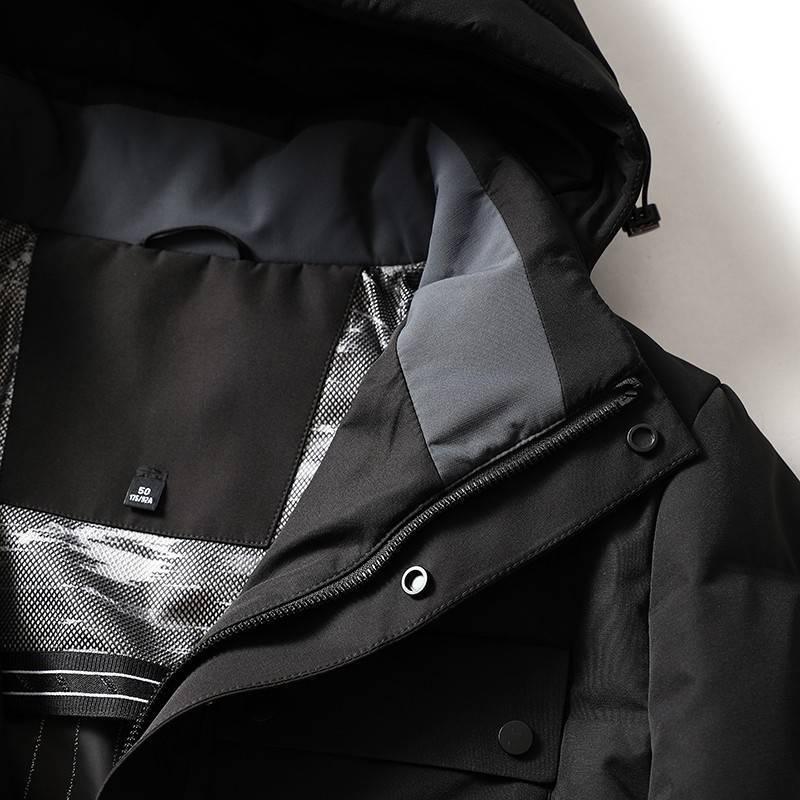 Bull cargo winter hooded thickened warm down jacket