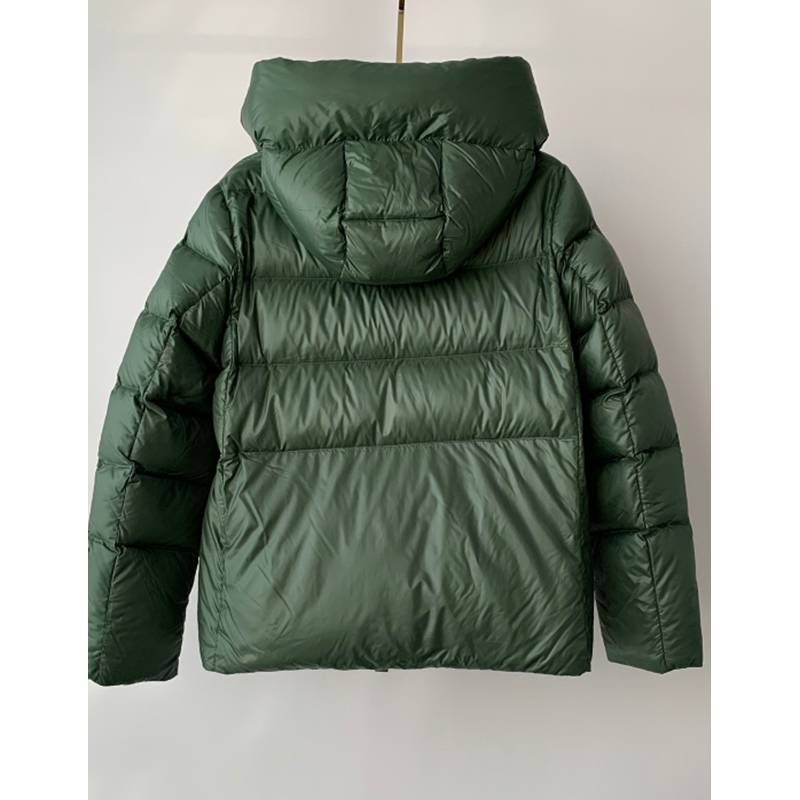 2023 Winter new Italian puppy can degrade fabric hats, zipper, geese velvet down jacket women