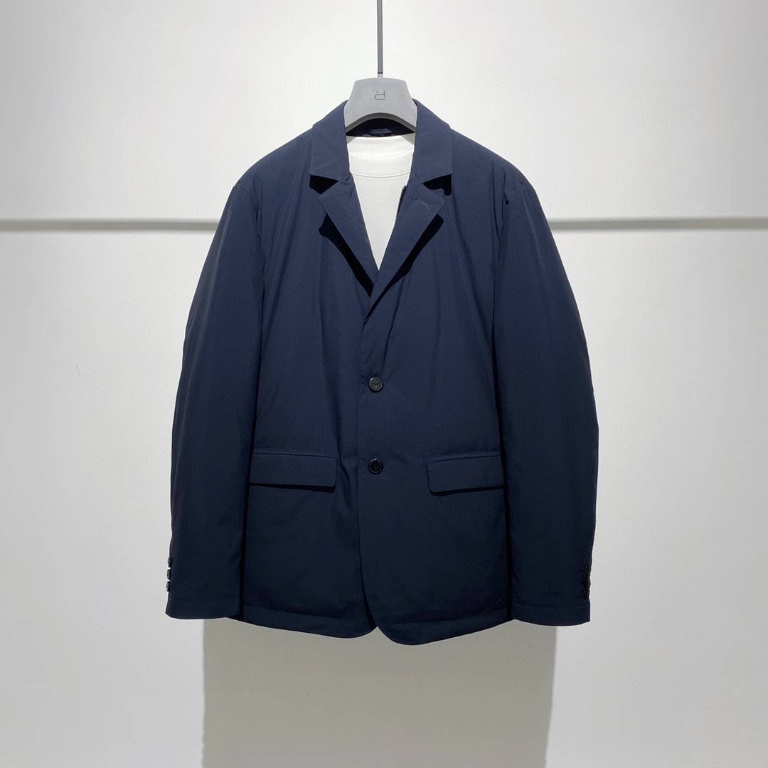GAO -level business sense, gentleman high -end commute, warm suit casual goose velvet coat down jacket men