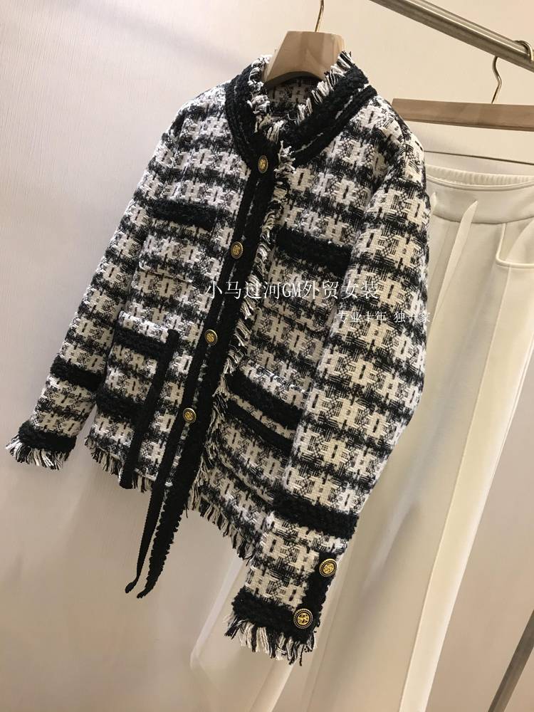 Beautiful!Giant likes this piece, Xiaoxiang weaving thick flower, thick warm goose velvet jacket female autumn and winter