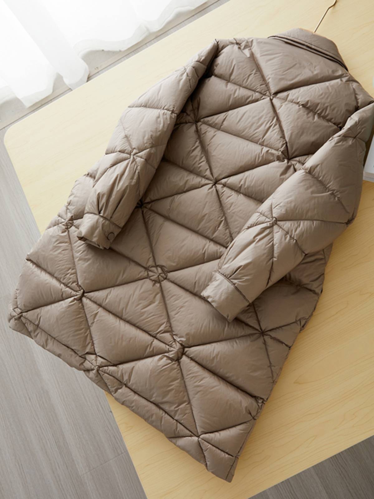 White duck down designer down jacket coat coat