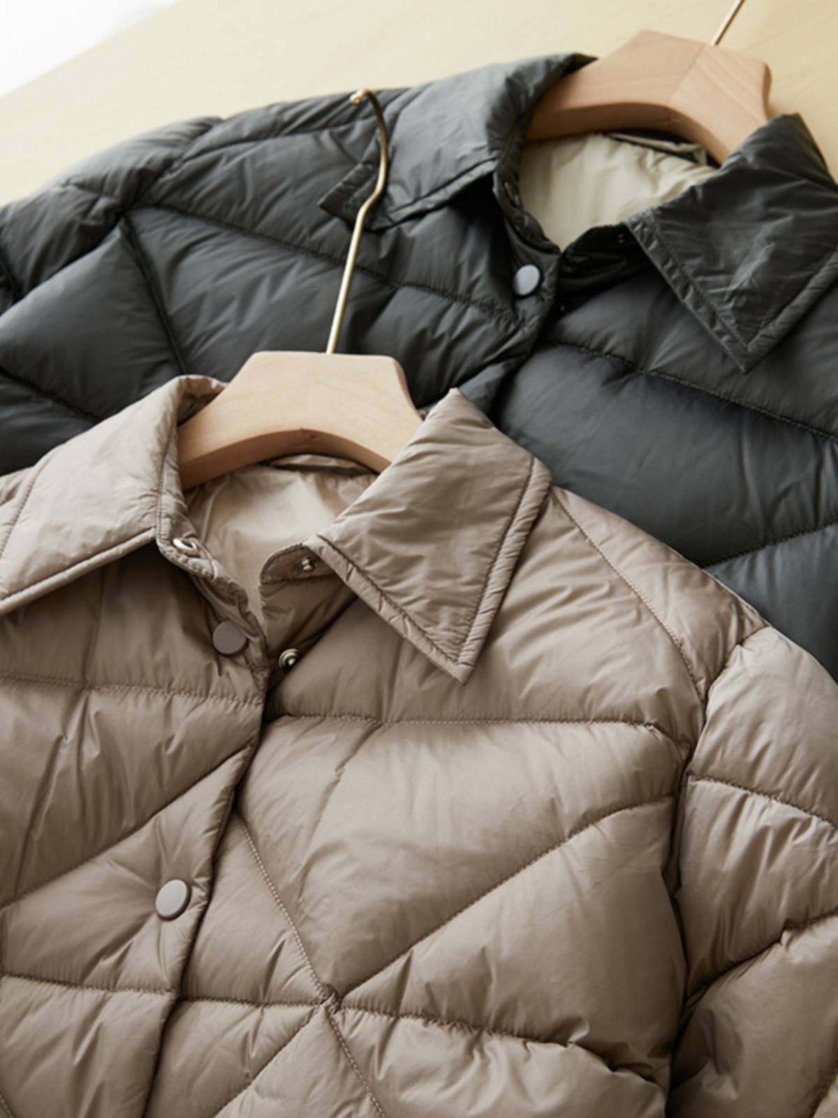White duck down designer down jacket coat coat